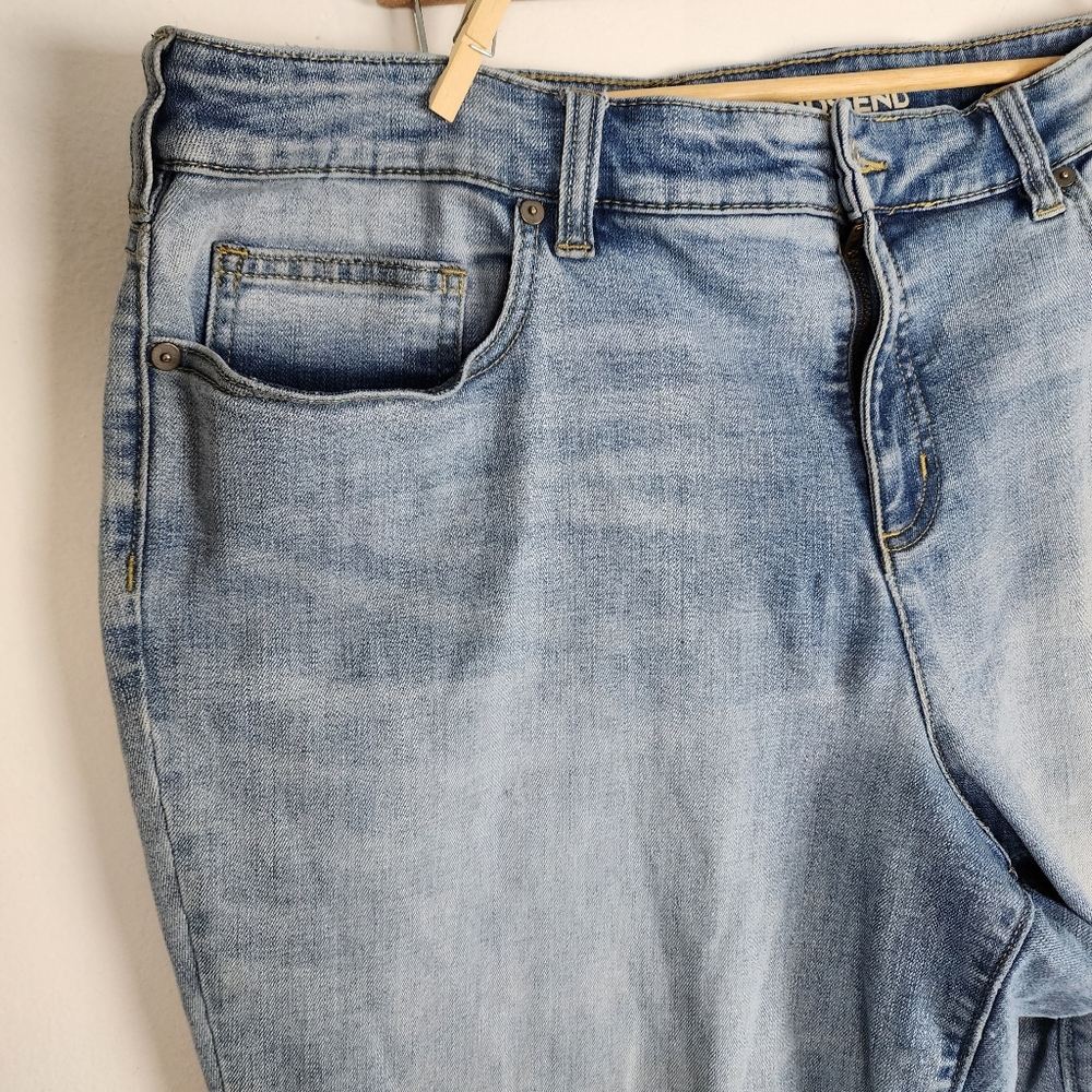 Lands' End Mid Rise Slim Jean Light Blue Ankle Jeans Size 22W - Picture 16 of 16